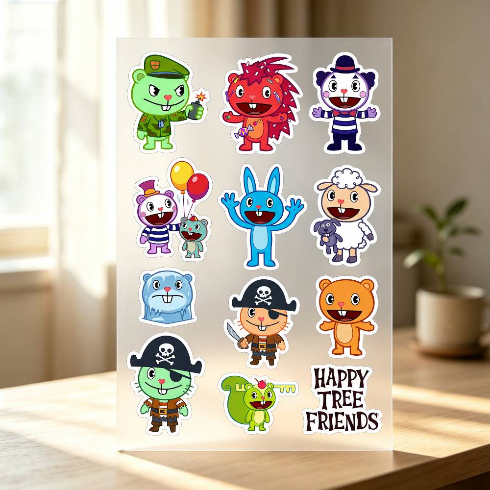 Laptop Accessories Wallpaper - ملصقات Happy T-ree F-rien-ds للسيارات والدراجات