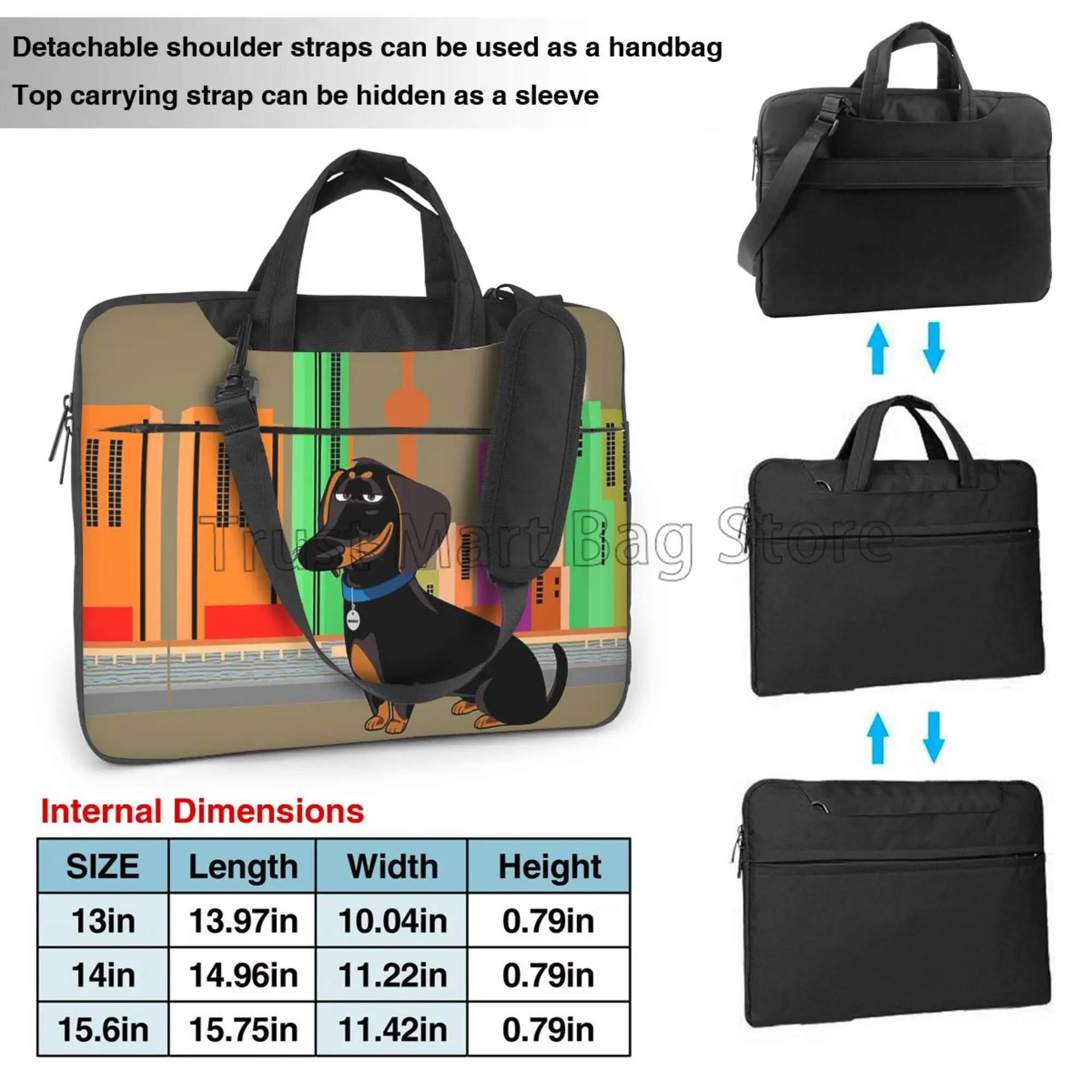 Dachshund طباعة حقيبة حمل الكم - مراجعة Laptop Accessories Case وسعره