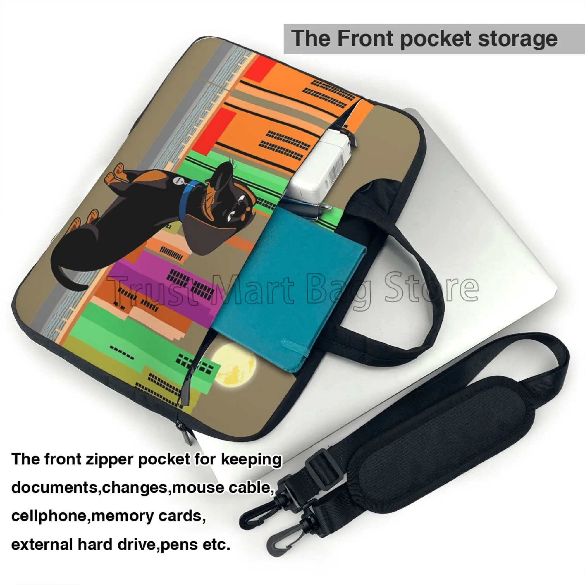 Dachshund طباعة حقيبة حمل الكم - مراجعة Laptop Accessories Case وسعره