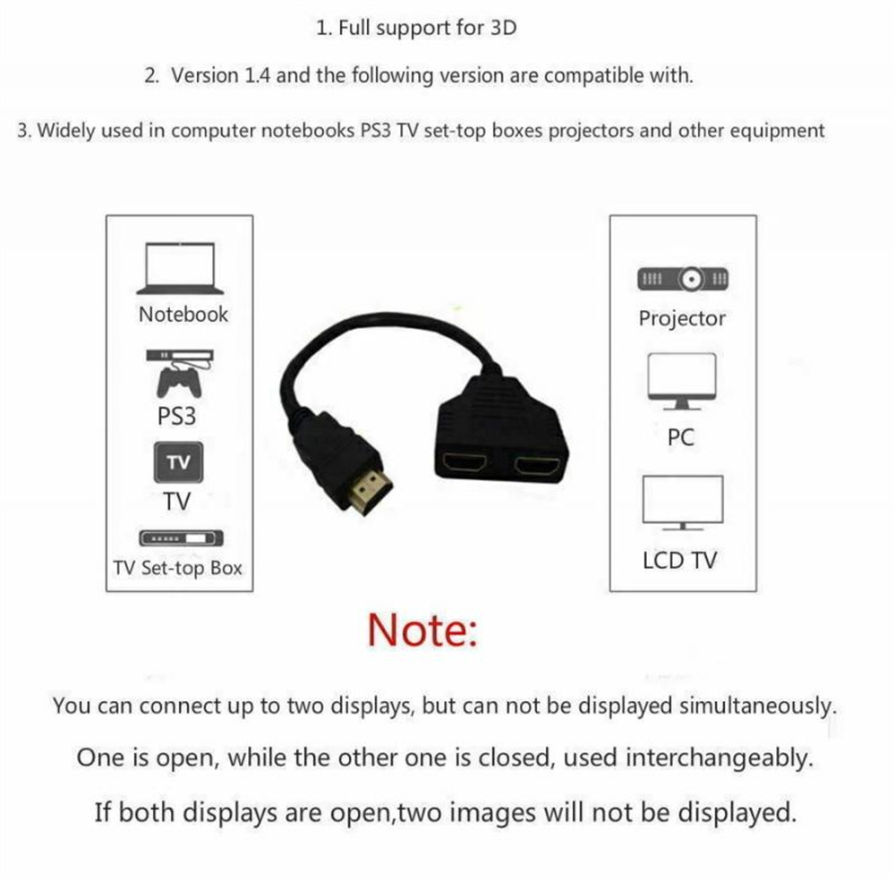 كابل مقسم HDMI متوافق 1080P 1  - مراجعة Xbox Laptop Accessories وسعره