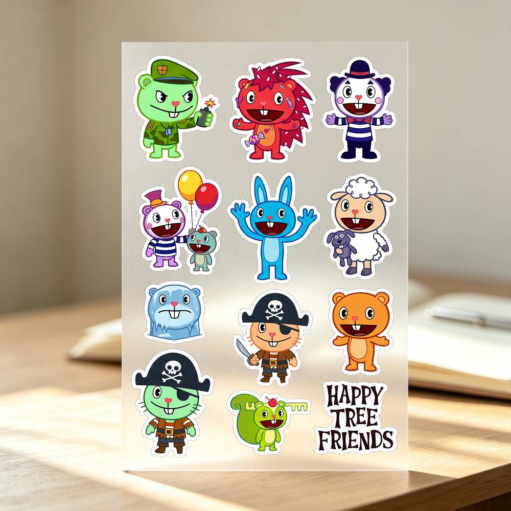 ملصقات Happy T-ree F-rien-ds ل - مراجعة Laptop Accessories Wallpaper وسعره