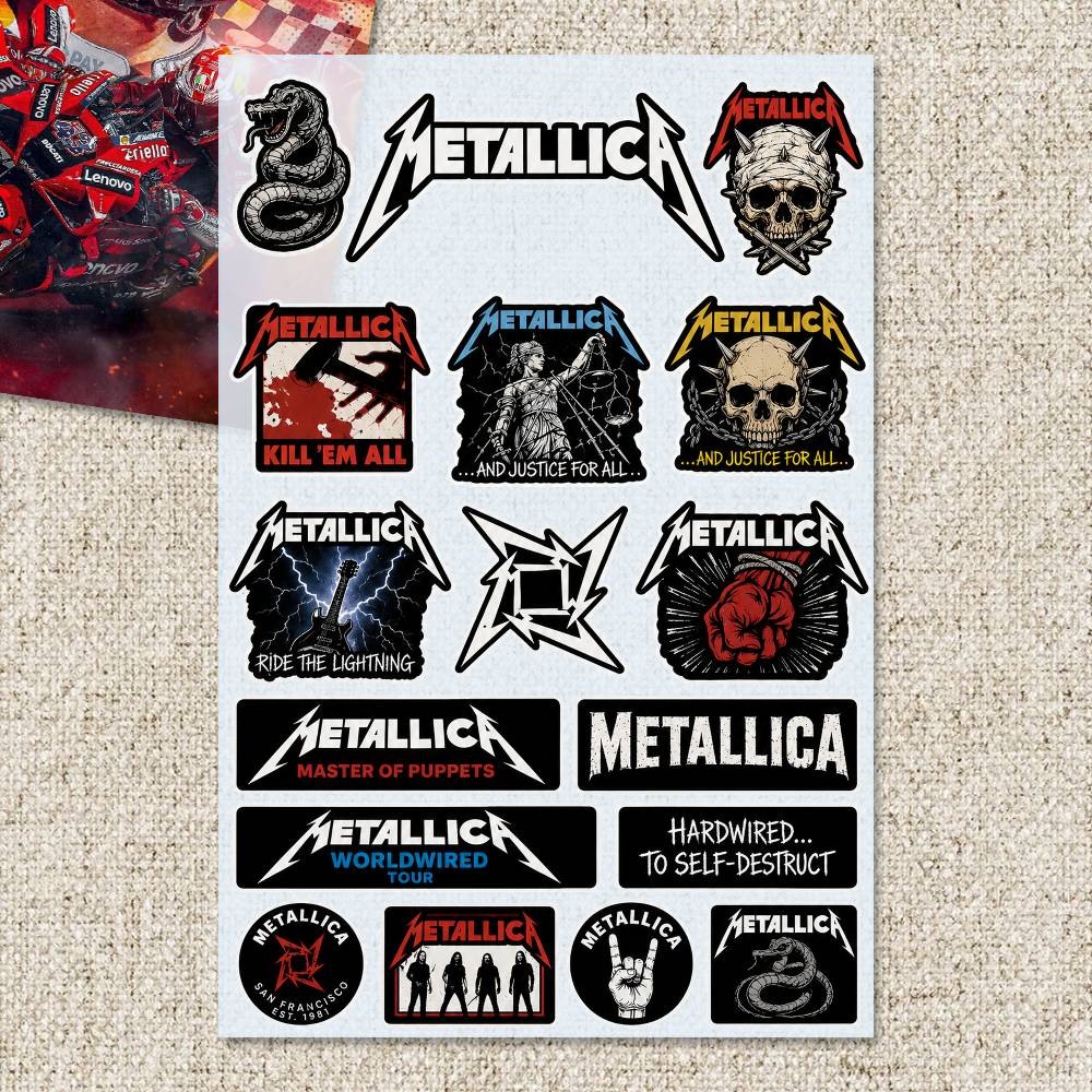 ملصقات M-Metallica للدراجات ال - مراجعة Laptop Accessories Wallpaper وسعره