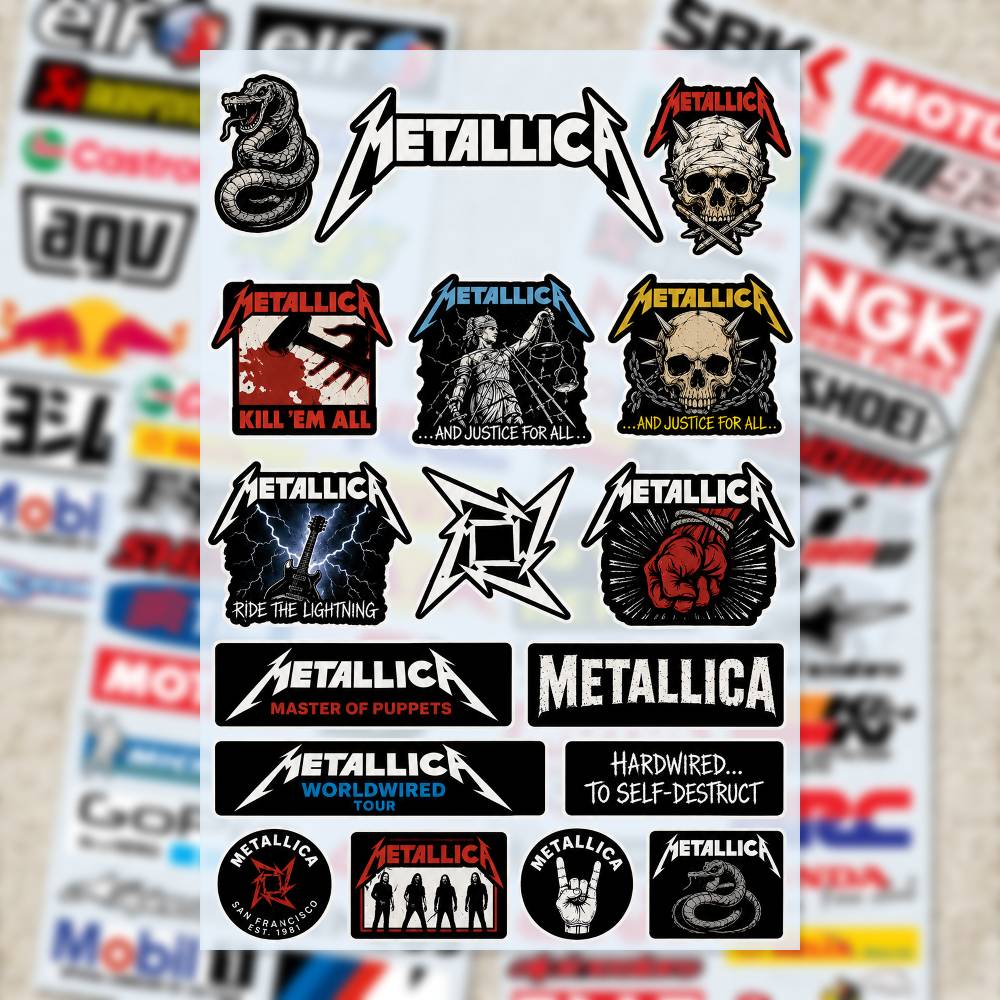 ملصقات M-Metallica للدراجات ال - مراجعة Laptop Accessories Wallpaper وسعره