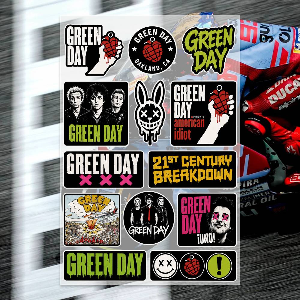 ملصقات G-Green Day للدراجات ال - مراجعة Laptop Accessories Wallpaper وسعره