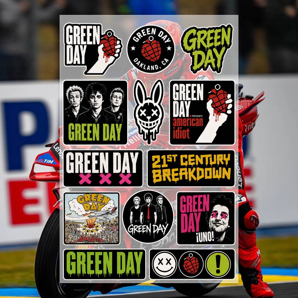 ملصقات G-Green Day للدراجات ال - مراجعة Laptop Accessories Wallpaper وسعره