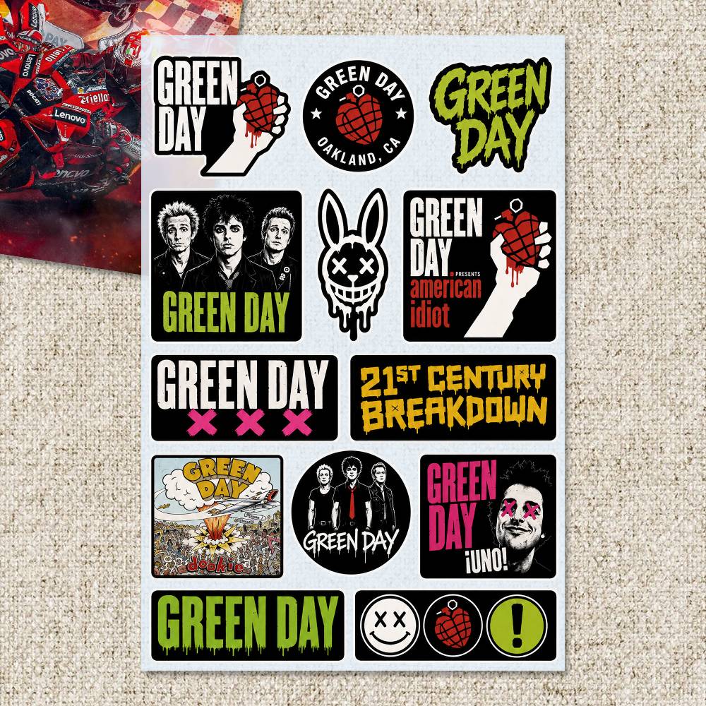 ملصقات G-Green Day للدراجات ال - مراجعة Laptop Accessories Wallpaper وسعره