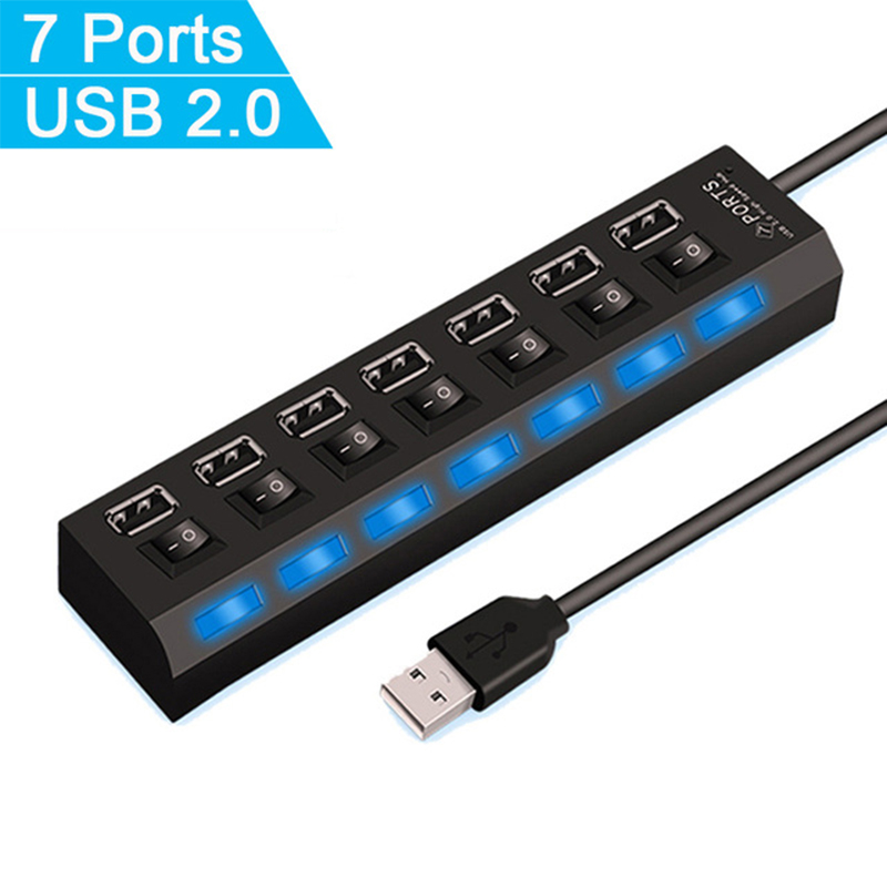 موزع USB 2.0 بـ 7 منافذ لأجهزة - مراجعة Laptop Accessories All وسعره